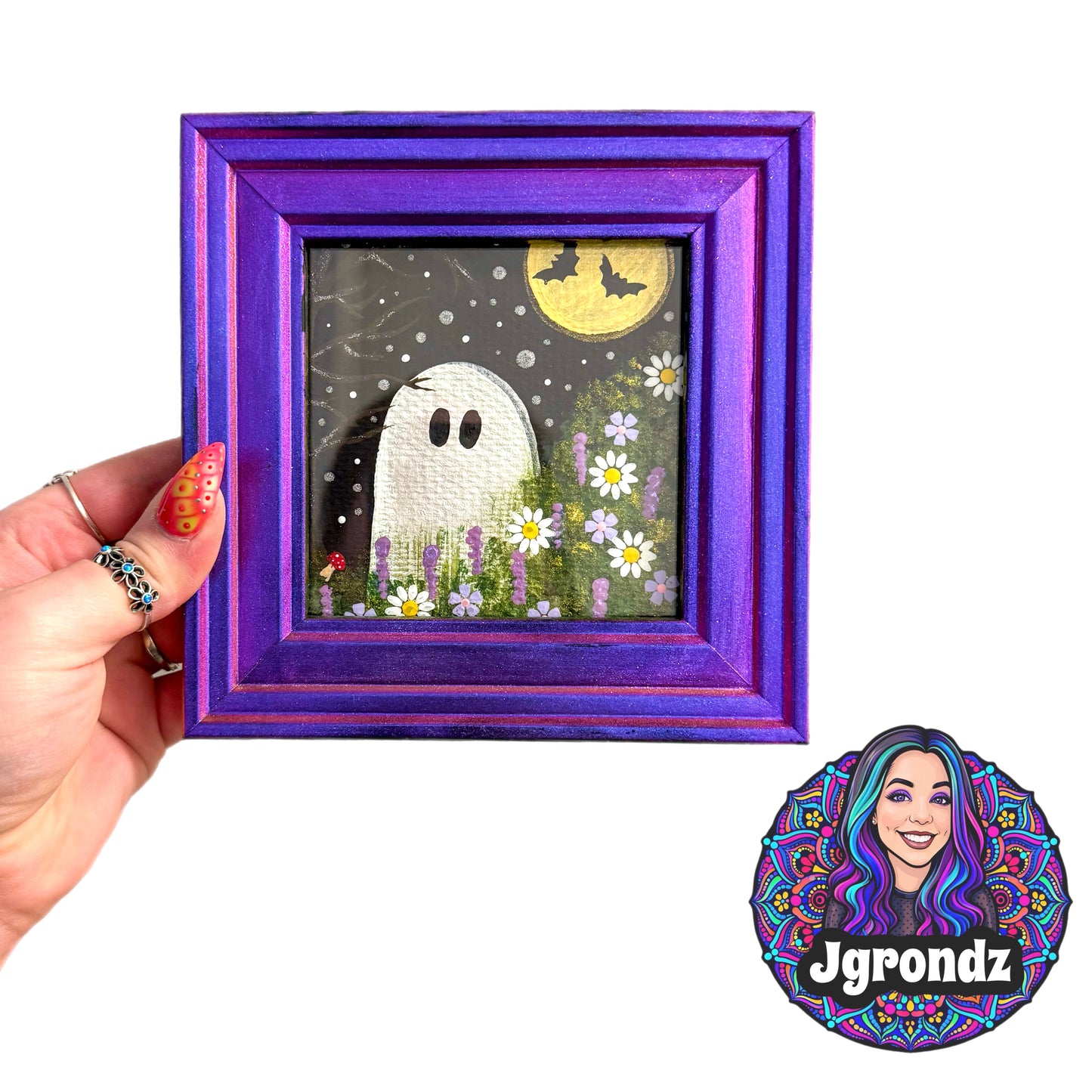 Ghost Picture Frame Painting