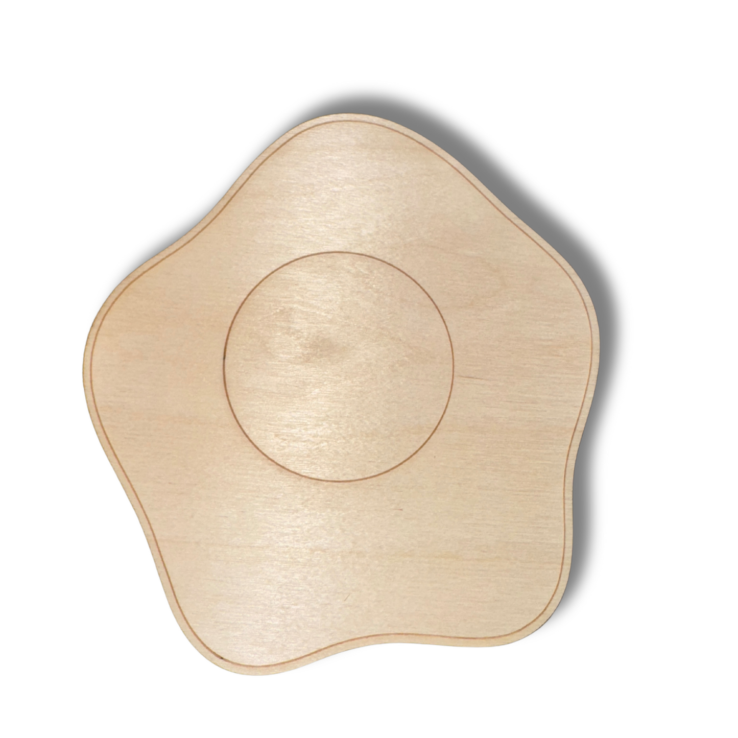 Unfinished Wood Etched Sunnyside Up Shape | Paint By Line Crafts | up to 30" DIY