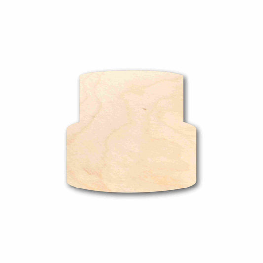 Unfinished Wood Cake Silhouette - Craft- up to 46" DIY