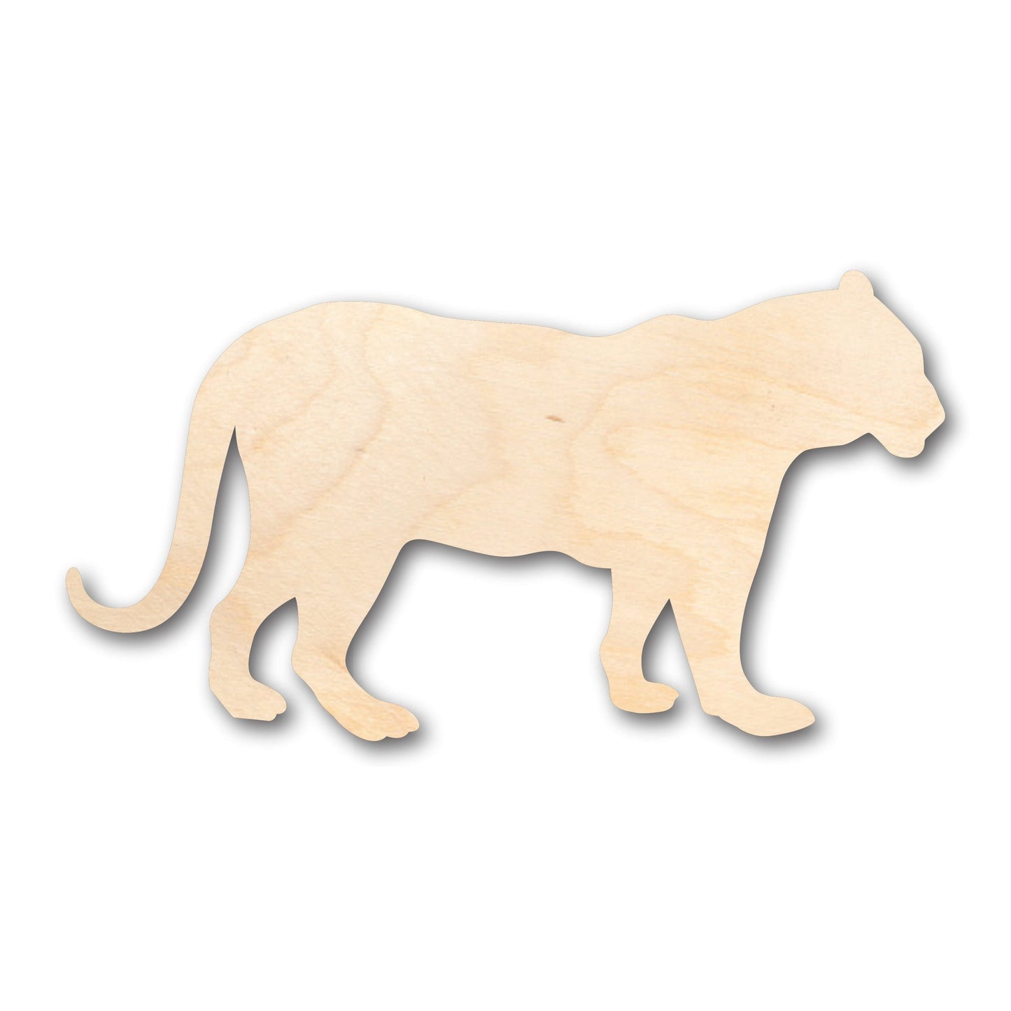 Unfinished Wood Lioness Shape - Africa - Craft - up to 46" DIY
