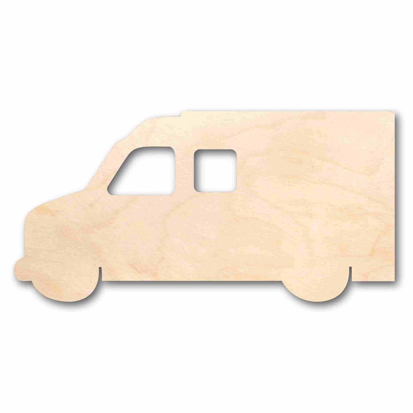 Unfinished Wood Ambulance Silhouette - Craft- up to 46" DIY