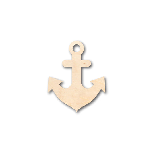 Unfinished Wood Thick Anchor Shape - Craft - up to 46" DIY