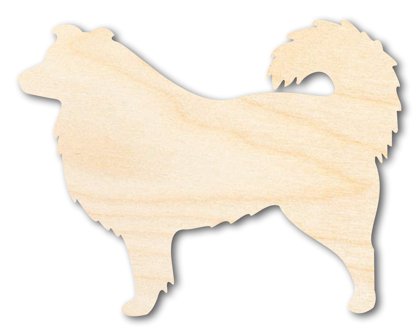 Unfinished Wood Australian Shepherd Dog Shape - Dog Craft - up to 46" DIY