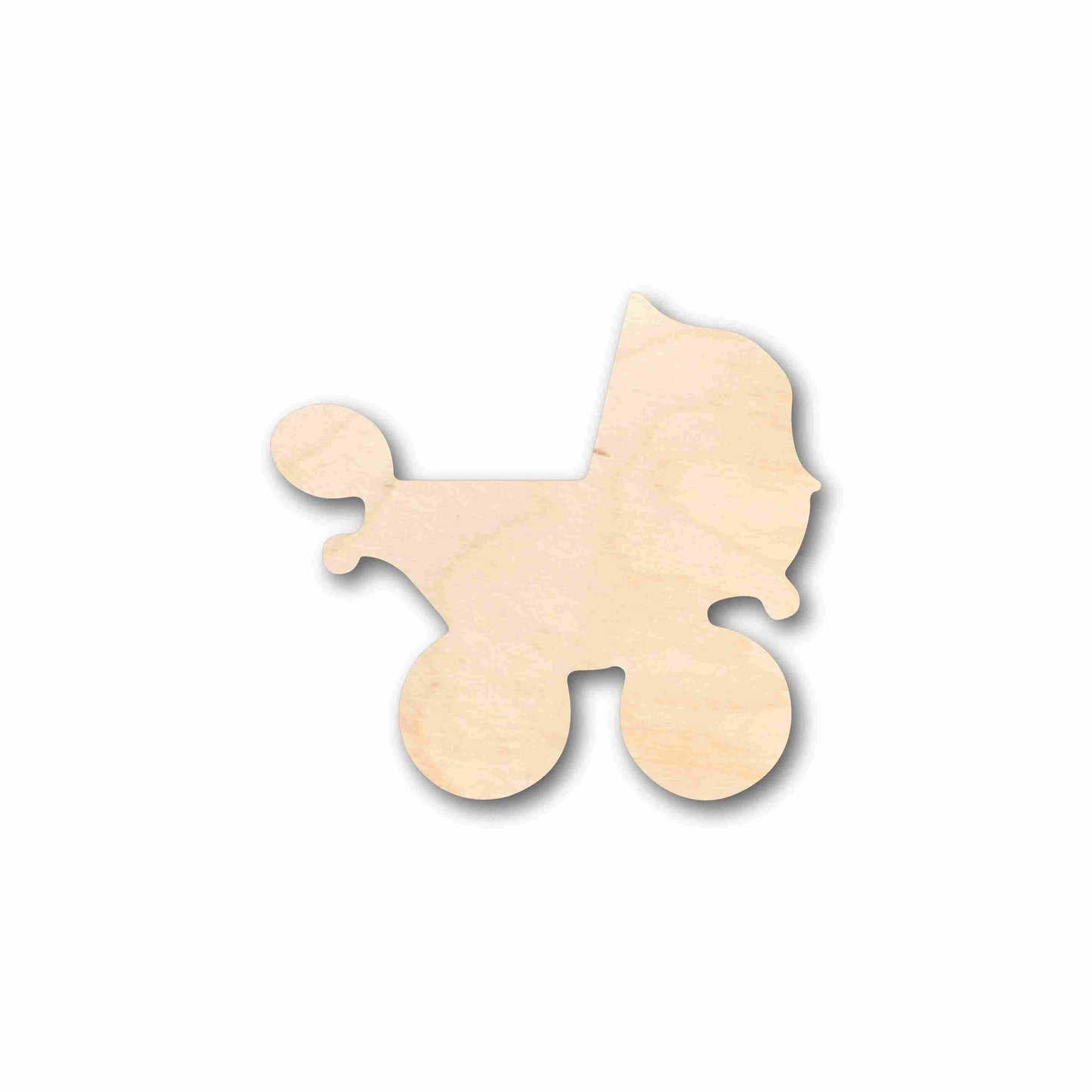 Unfinished Wood Baby Carriage Stroller Silhouette - Craft- up to 46" DIY