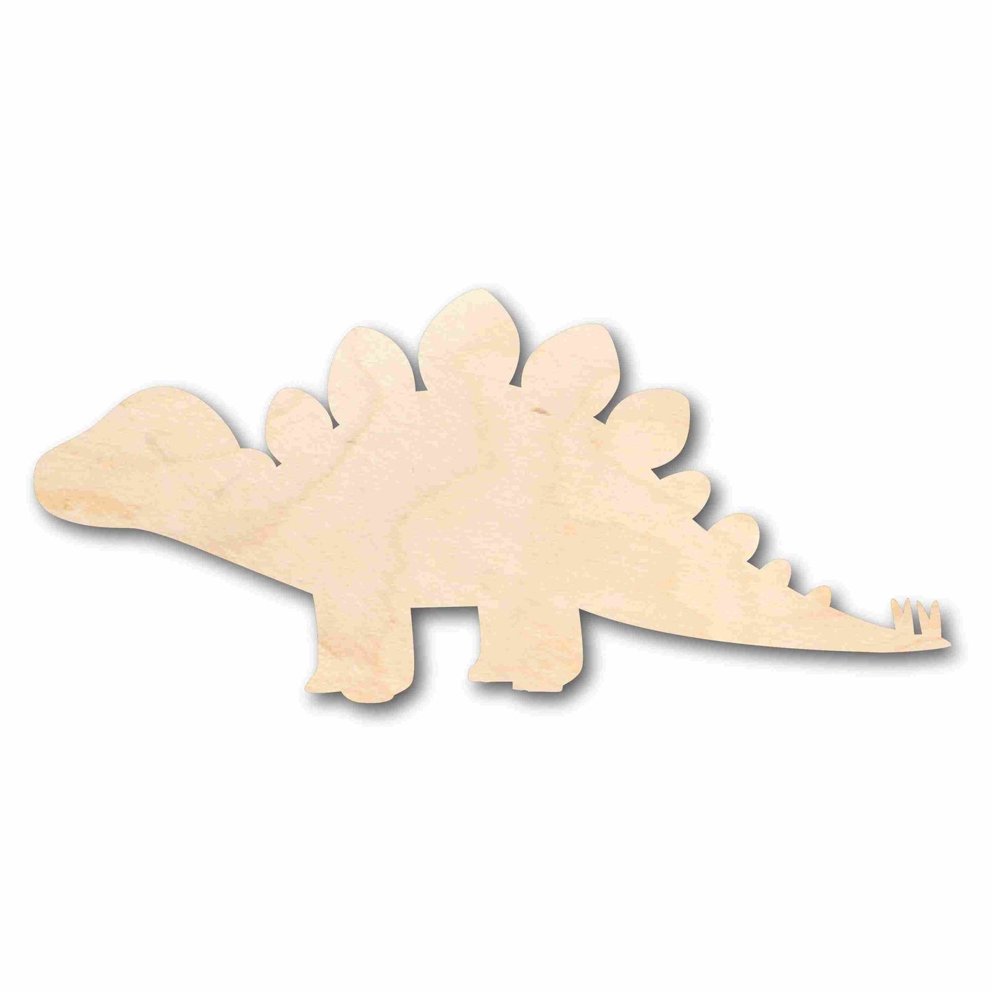 Unfinished Wood Baby Dinosaur Stegosaurus Silhouette - Craft- up to 46" DIY