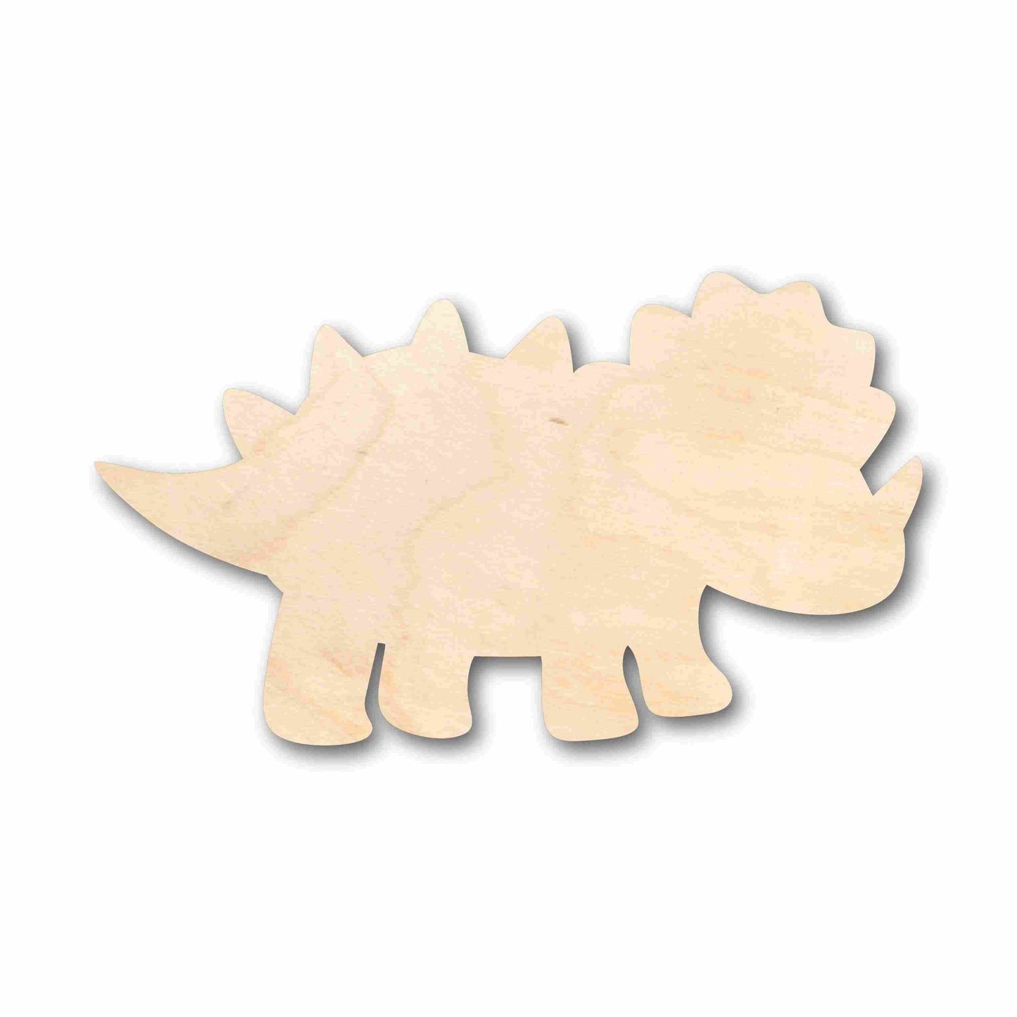 Unfinished Wood Baby Dinosaur Triceratop Silhouette - Craft- up to 46" DIY