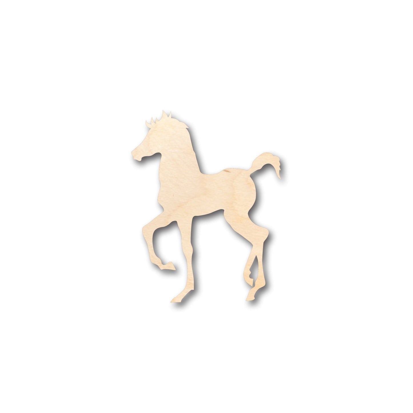 Unfinished Wood Baby Horse Colt Shape - Craft - up to 46" DIY