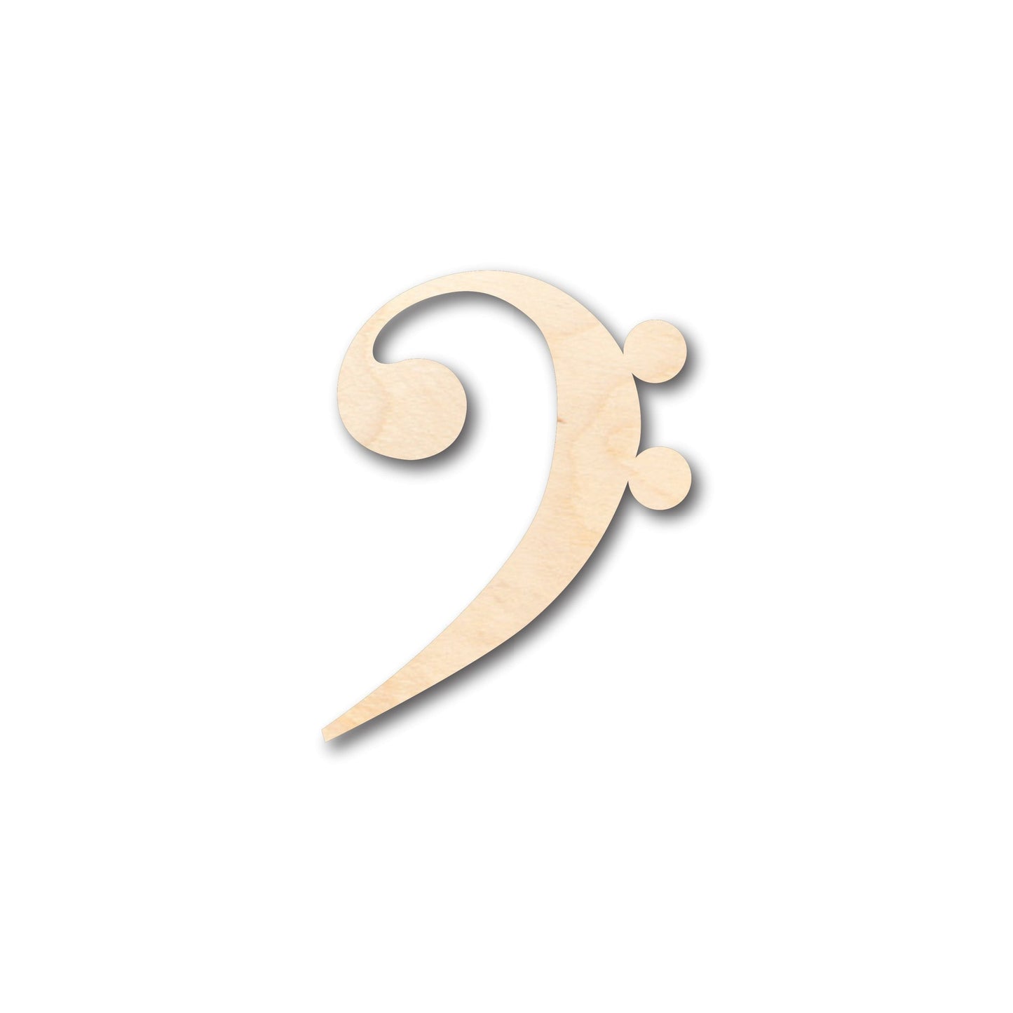 Unfinished Wood Bass Note Shape - Craft - up to 46" DIY