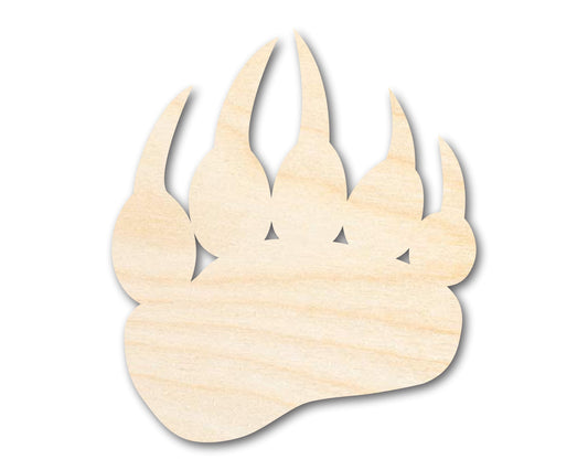 Unfinished Wood Bear Paw Shape - Wildlife Craft - up to 46" DIY