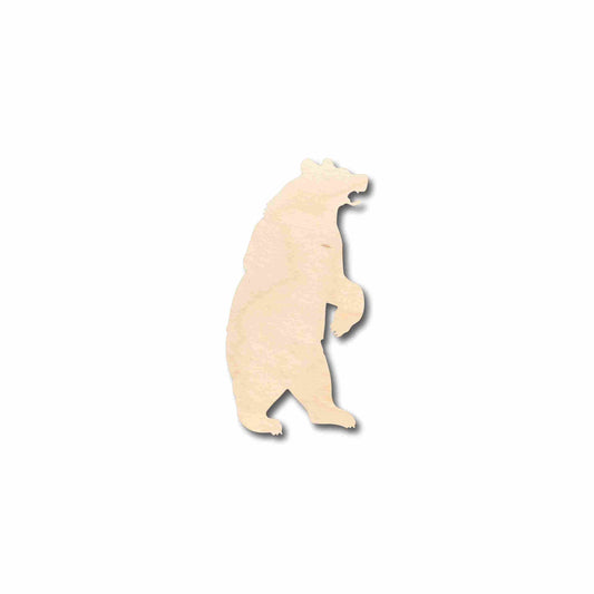 Unfinished Wood Bear Standing Silhouette - Craft- up to 46" DIY