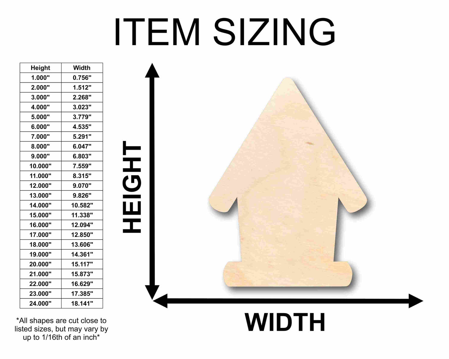 Unfinished Wood Bird House Silhouette - Craft- up to 46" DIY