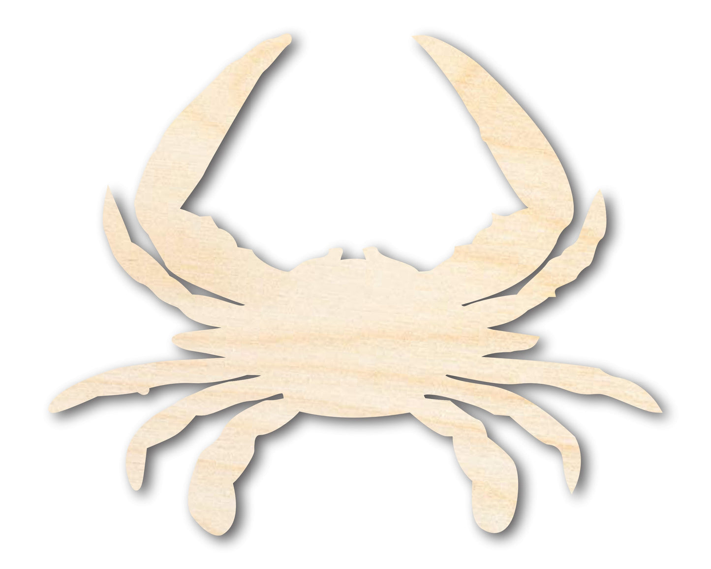 Unfinished Wood Chesapeake Blue Crab Silhouette - Animal Craft - up to 46" DIY