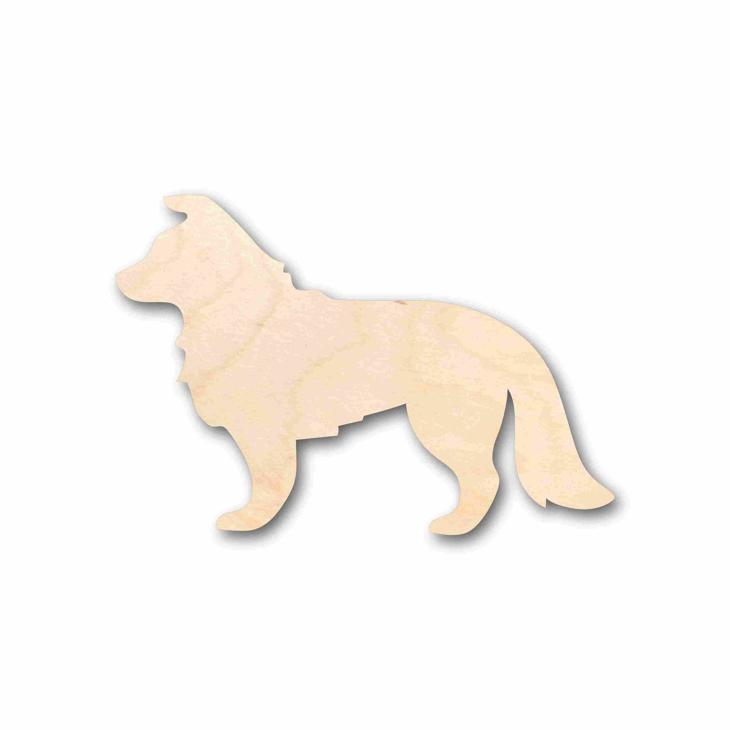 Unfinished Wood Border Collie Dog Silhouette - Craft- up to 46" DIY