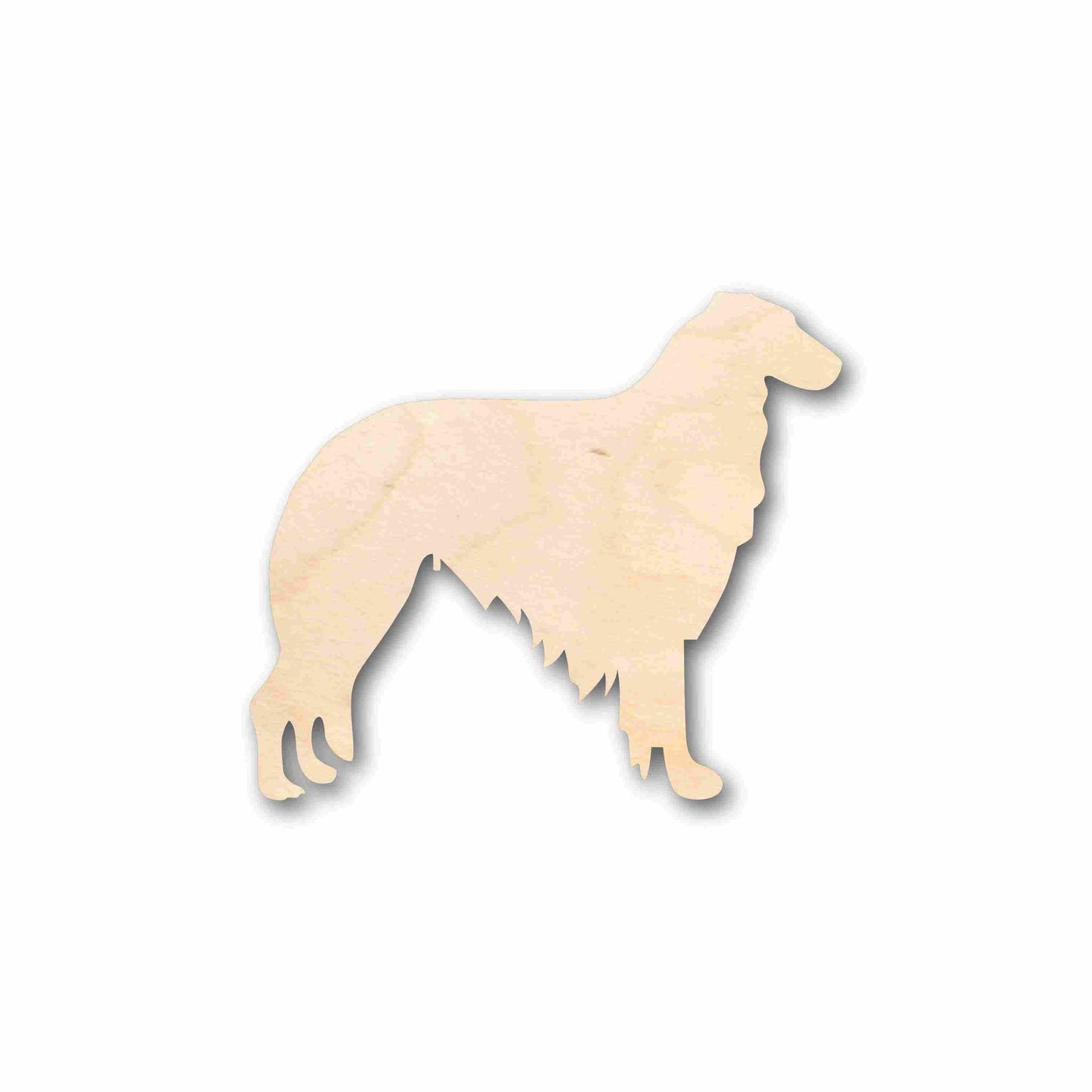 Unfinished Wood Borzoi Dog Silhouette - Craft- up to 46" DIY