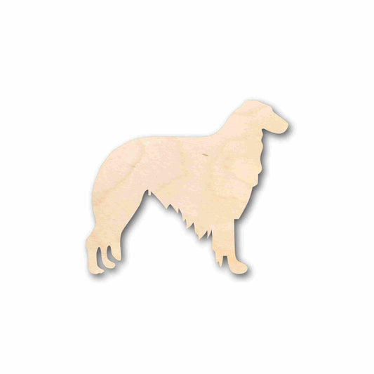 Unfinished Wood Borzoi Dog Silhouette - Craft- up to 46" DIY