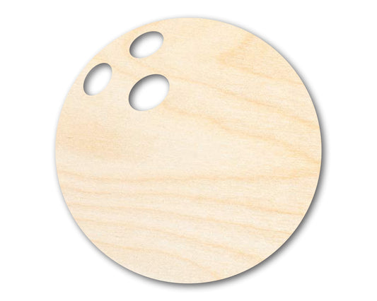 Unfinished Wood Bowling Ball Silhouette - Craft- up to 46" DIY