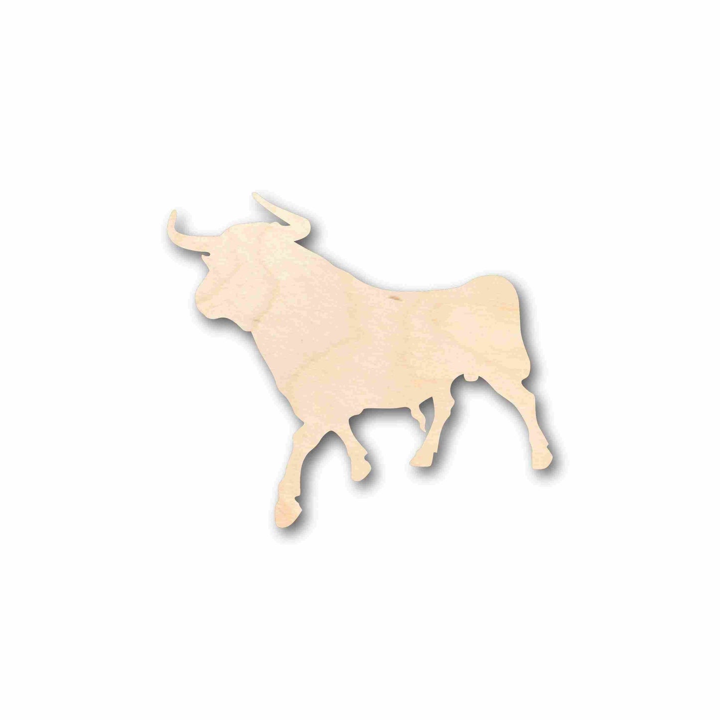 Unfinished Wood Bull Silhouette - Craft- up to 46" DIY