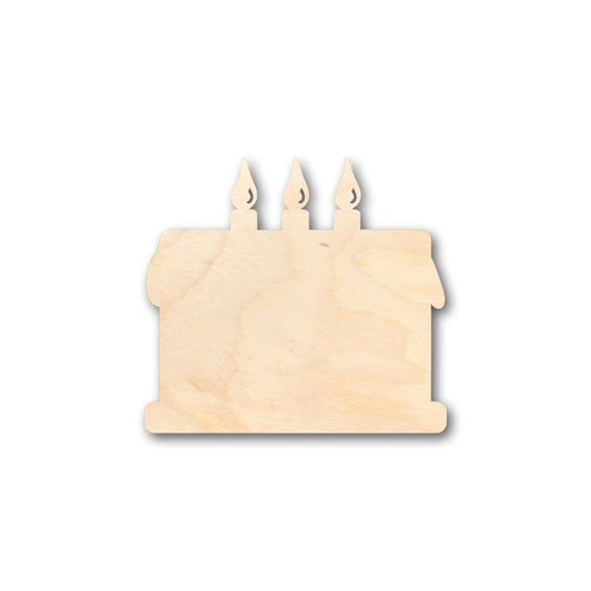 Unfinished Wood Cake Shape - Craft - up to 46" DIY