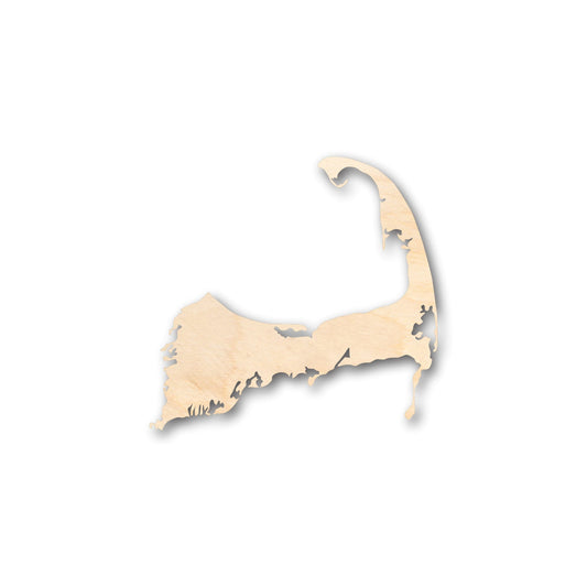 Unfinished Wood Cape Cod Shape - Craft - up to 46" DIY