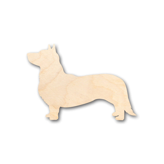 Unfinished Wood Cardigan Welsh Corgi Shape - Craft - up to 46" DIY
