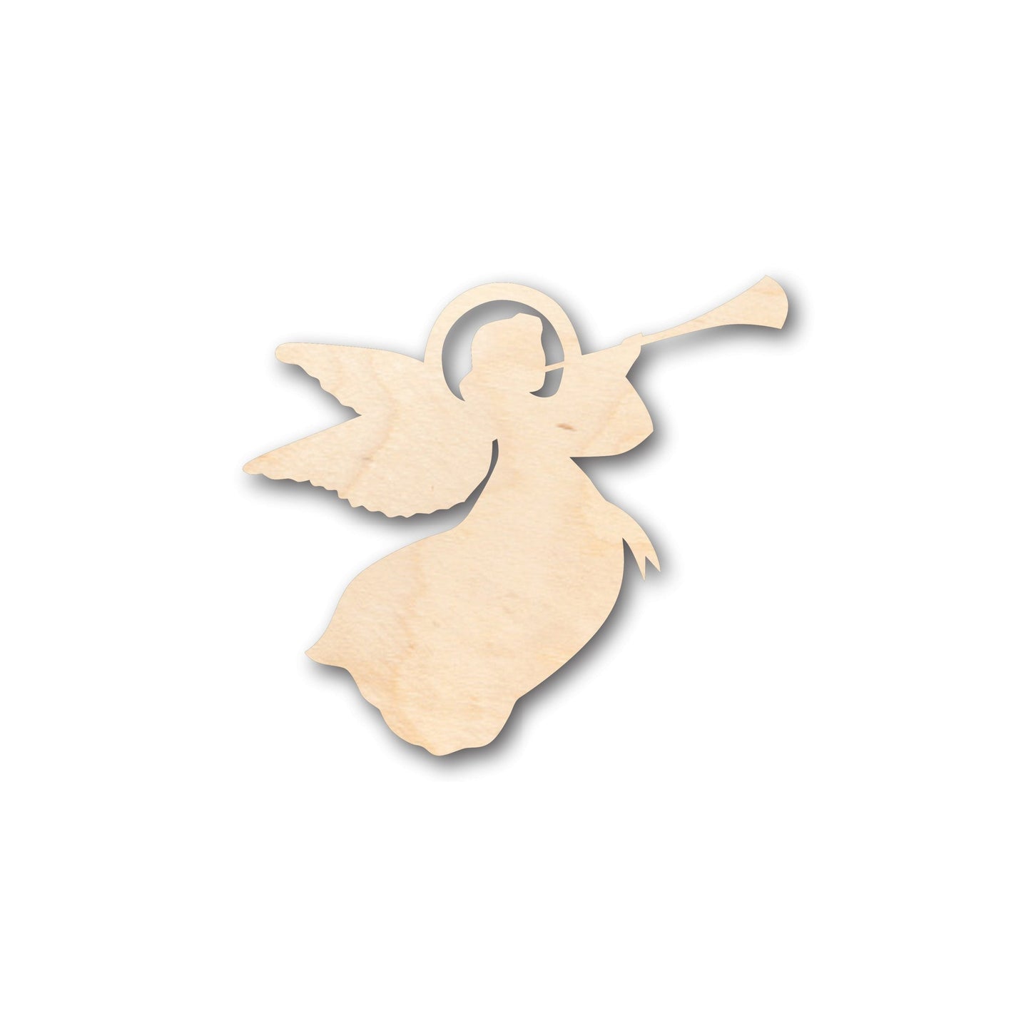 Unfinished Wood Angel Trumpet Shape - Christmas - Craft - up to 46" DIY