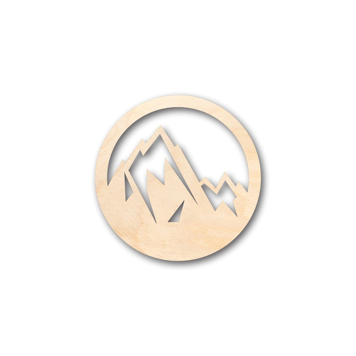 Unfinished Wood Mountain Peak Shape - Craft - up to 46" DIY