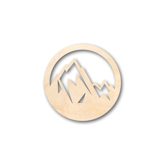 Unfinished Wood Mountain Peak Shape - Craft - up to 46" DIY