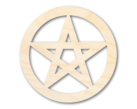 Unfinished Wood Pentacle Shape - Craft - up to 46" DIY