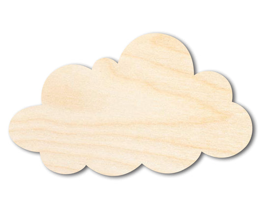 Unfinished Wood Cloud Silhouette - Craft- up to 46" DIY
