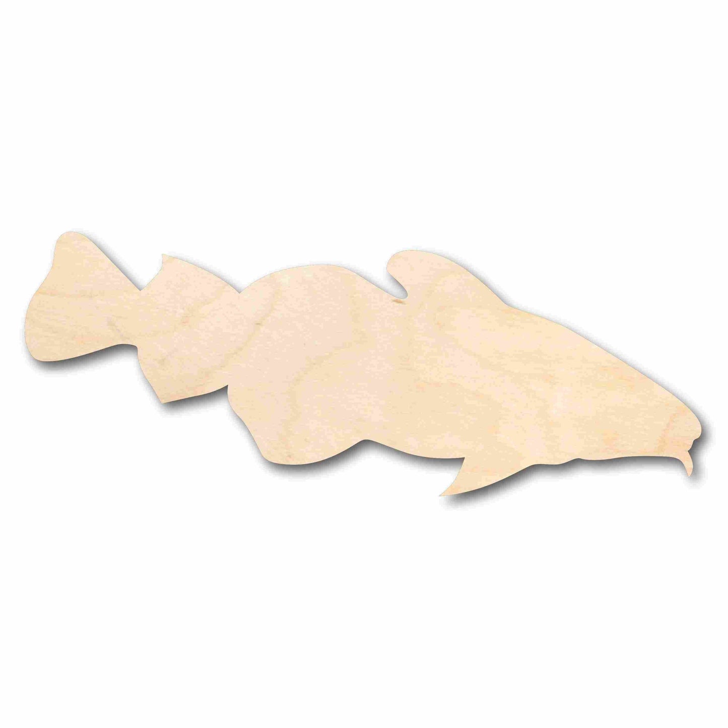 Unfinished Wood Cod Fish Silhouette - Craft- up to 46" DIY