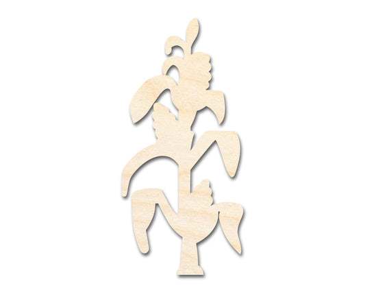 Unfinished Wood Corn Stalk Shape | Craft Cutout | up to 46" DIY