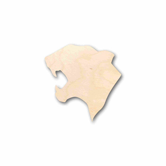 Unfinished Wood Cougar Head Silhouette - Craft- up to 46" DIY