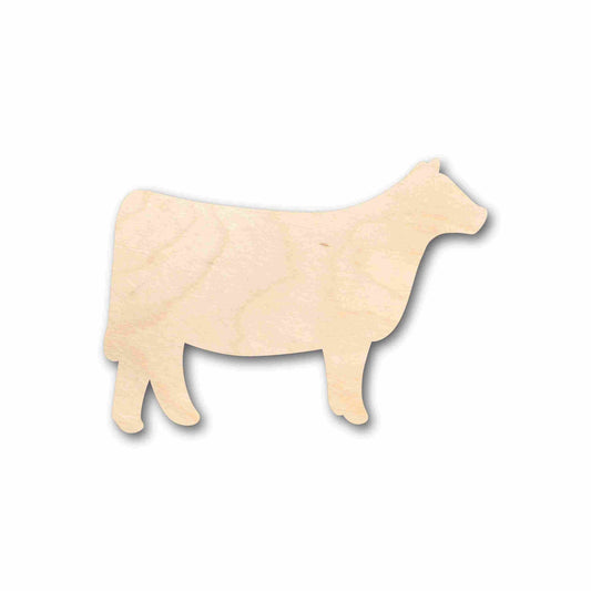 Unfinished Wood Cow Calf Silhouette - Craft- up to 46" DIY