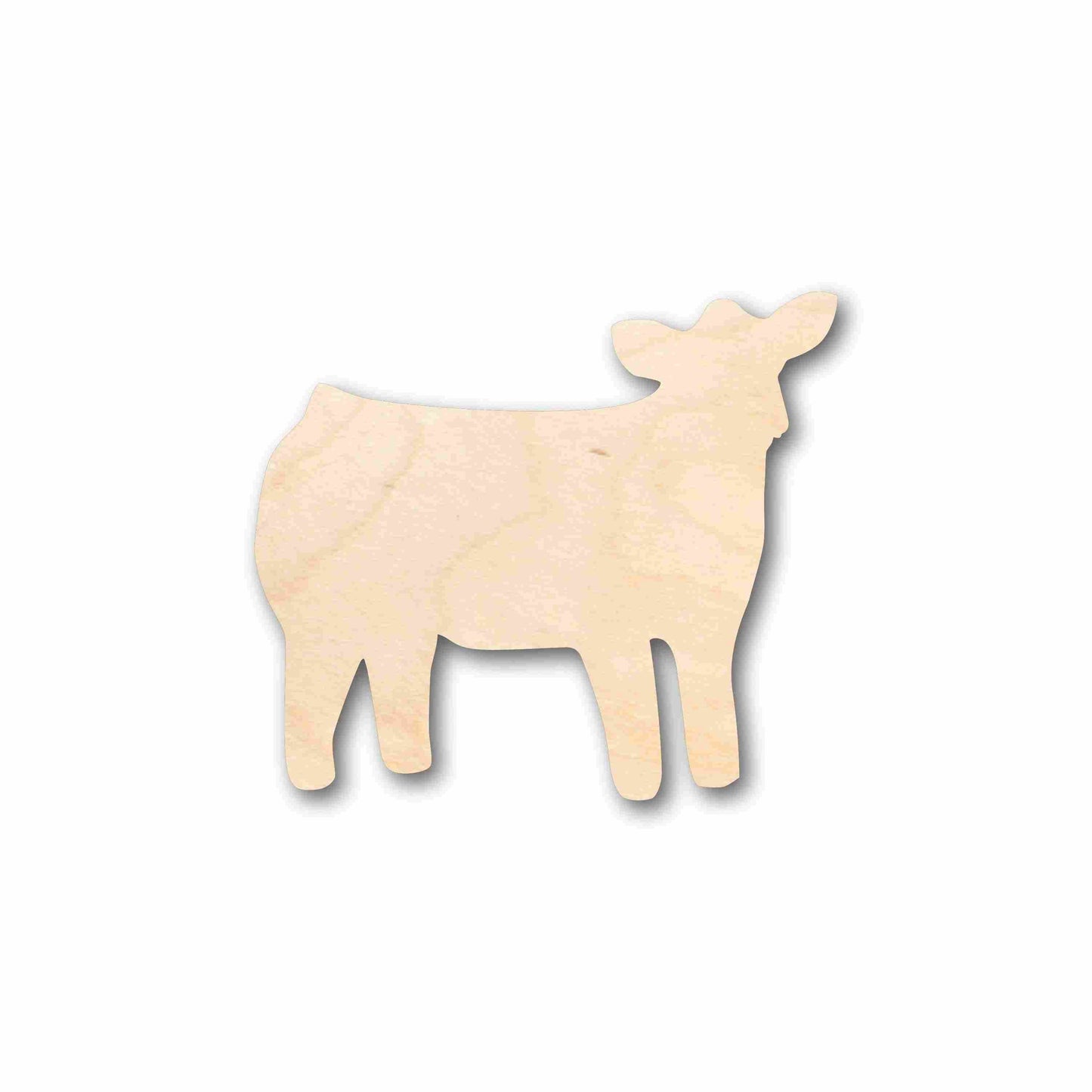 Unfinished Wood Cow Calf Silhouette - Craft- up to 46" DIY