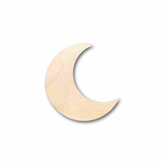 Unfinished Wood Crescent Moon Silhouette - Craft- up to 46" DIY