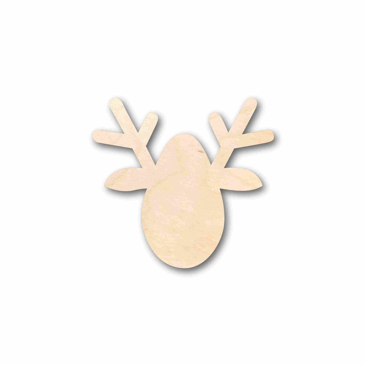 Unfinished Wood Christmas Reindeer Ornament Silhouette - Craft- up to 46" DIY
