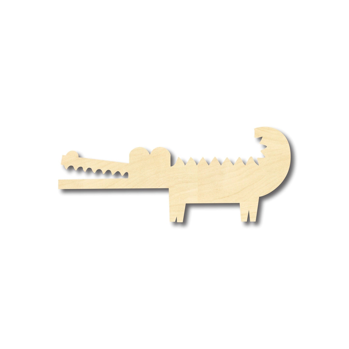 Unfinished Wood Cute Crocodile Alligator Shape - Craft - up to 46" DIY