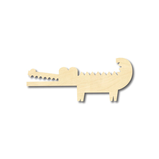 Unfinished Wood Cute Crocodile Alligator Shape - Craft - up to 46" DIY