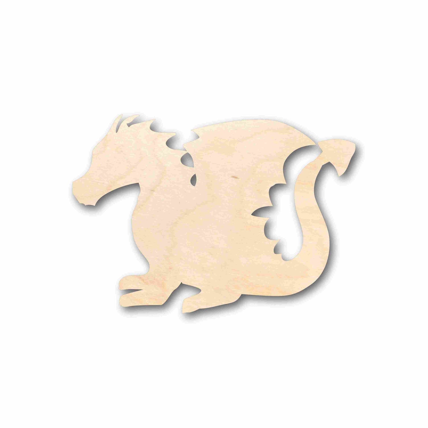 Unfinished Wood Cute Dragon Silhouette - Craft- up to 46" DIY