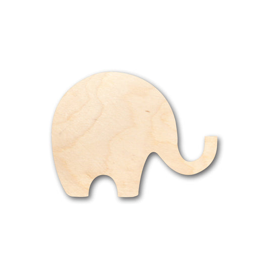 Unfinished Wood Simple Elephant Shape - Craft - up to 46" DIY