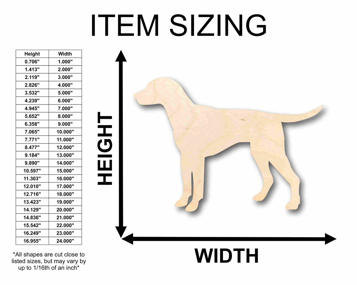 Unfinished Wood Dalmatian Dog Silhouette - Craft- up to 46" DIY