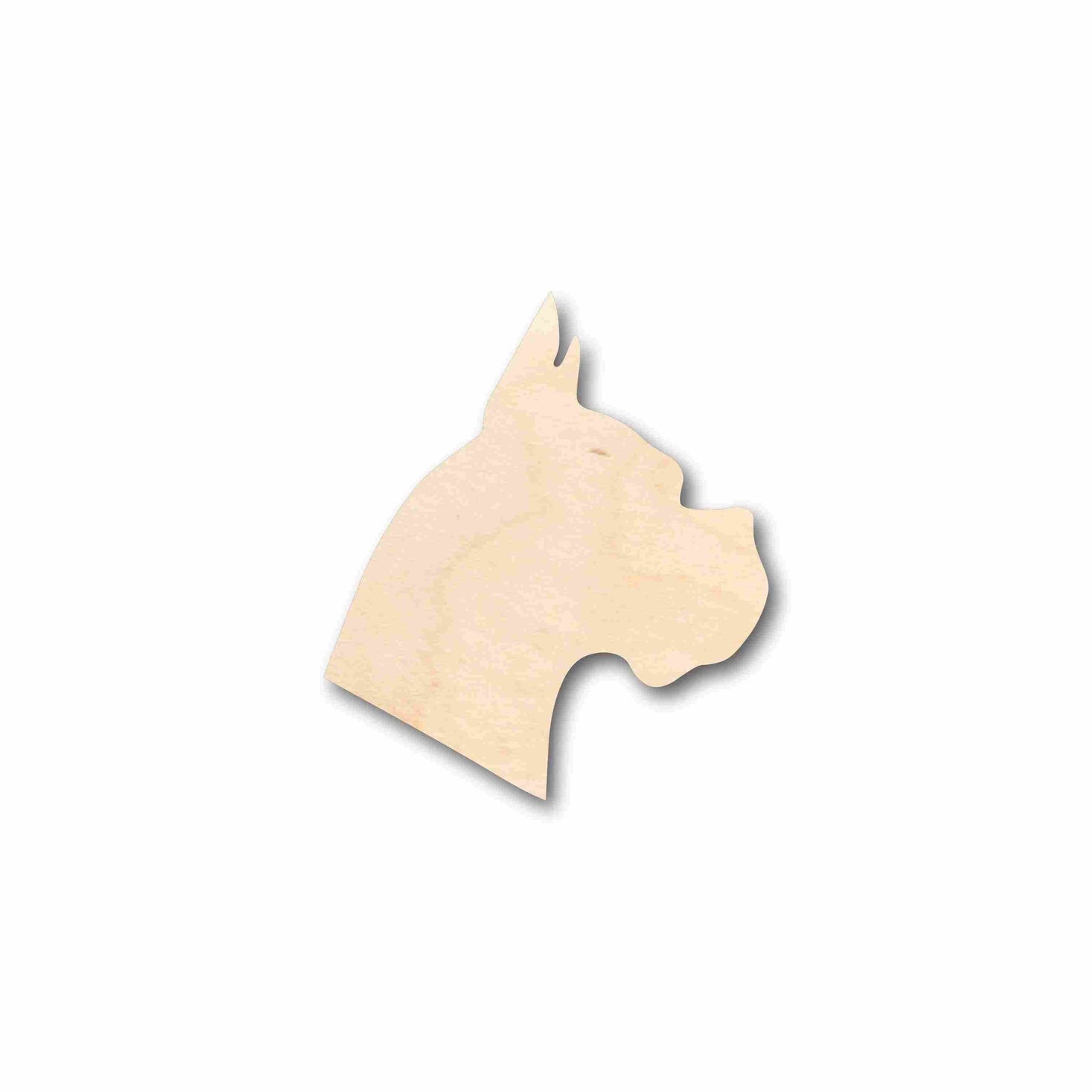 Unfinished Wood Dog Boxer Head Silhouette - Craft- up to 46" DIY