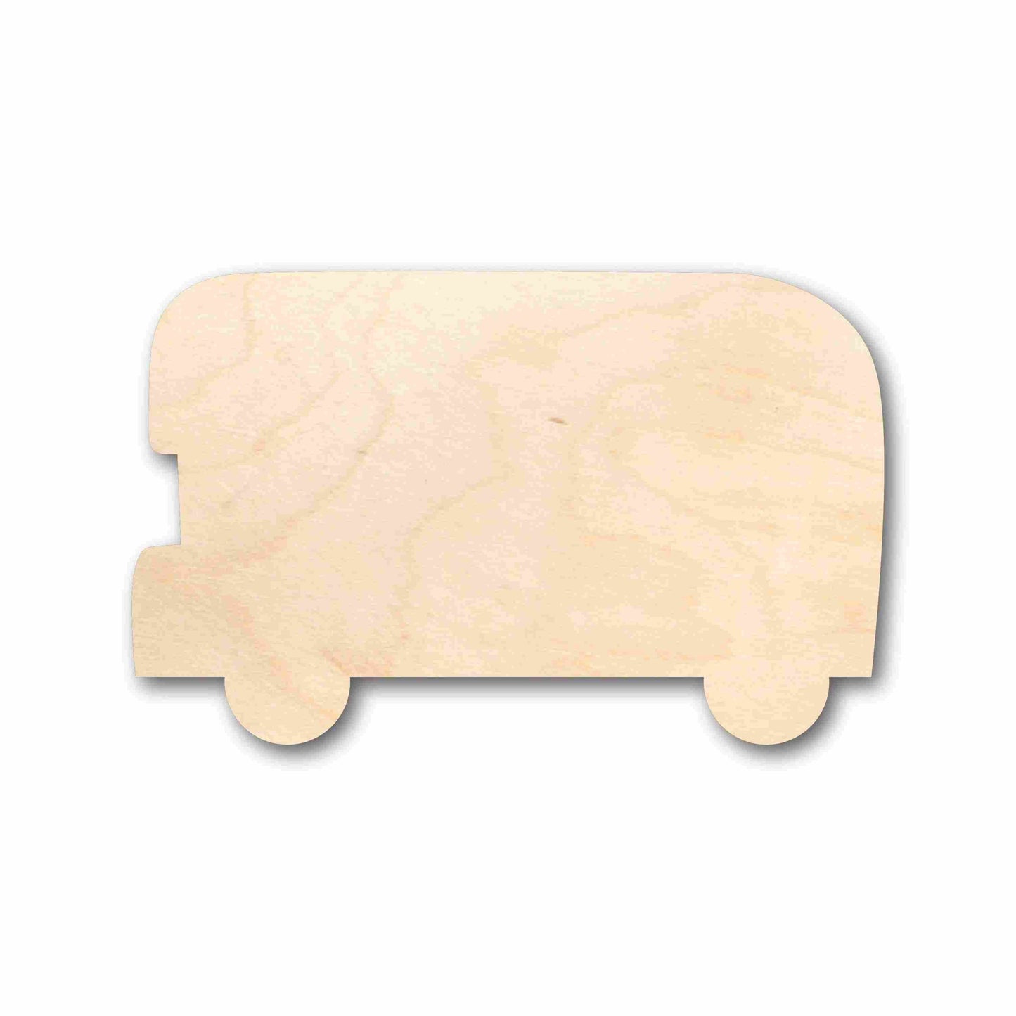 Unfinished Wood Double Decker Bus Silhouette - Craft- up to 46" DIY