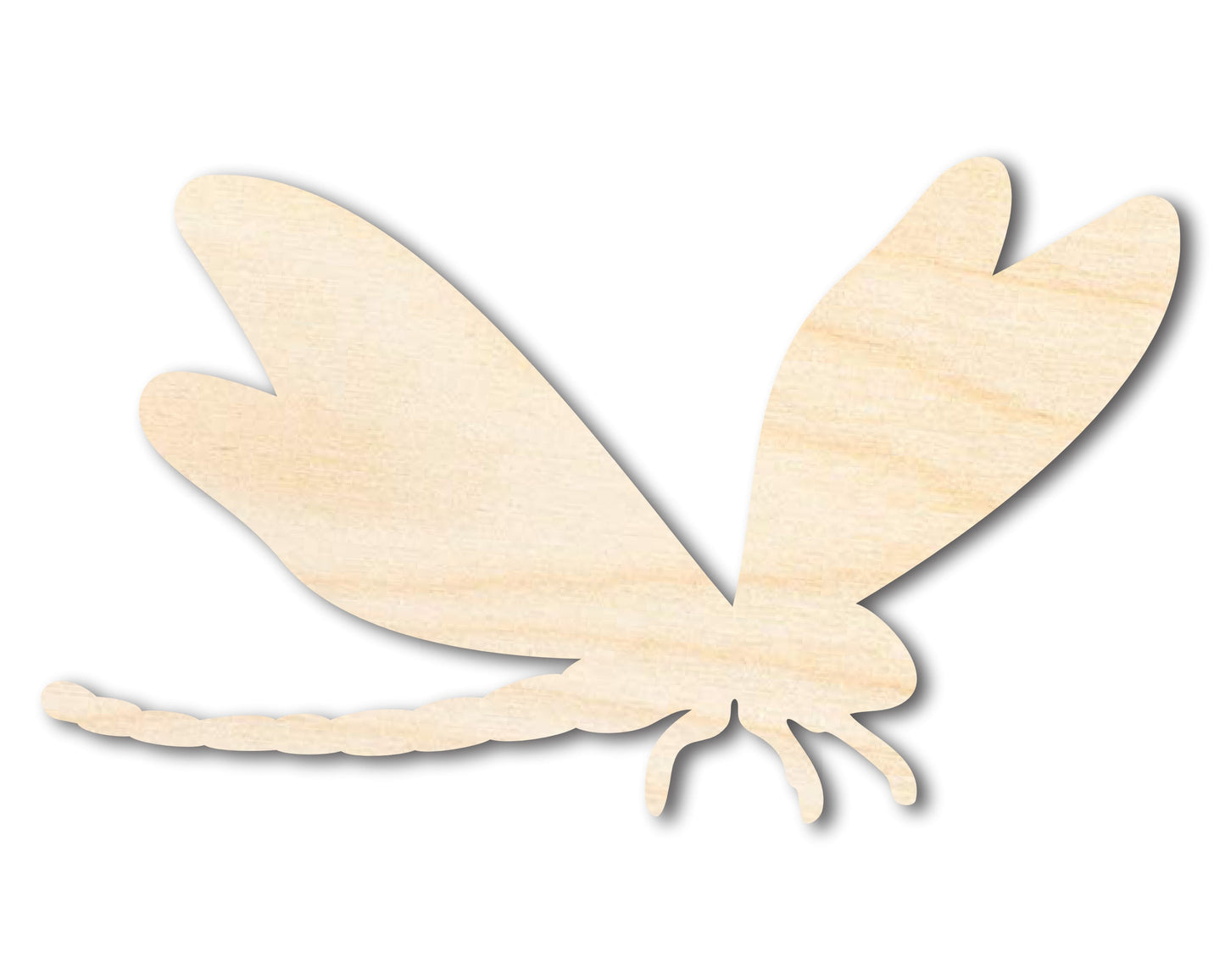 Unfinished Wood Dragonfly Silhouette - up to 46" DIY