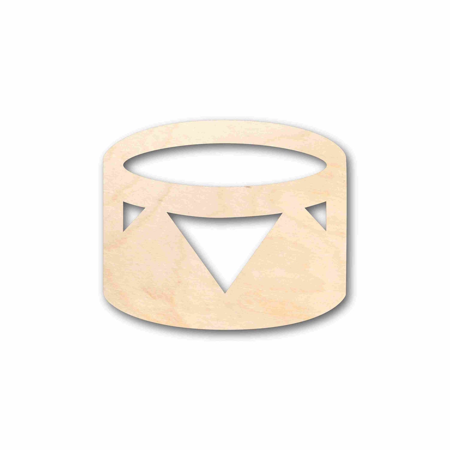 Unfinished Wood Drum Instrument Silhouette - Craft- up to 46" DIY