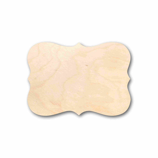 Unfinished Wood Fancy Award Craft Plaque Silhouette - Craft- up to 46" DIY