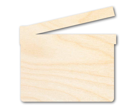 Unfinished Wood Directors Clapboard Silhouette - Film Craft - up to 46" DIY