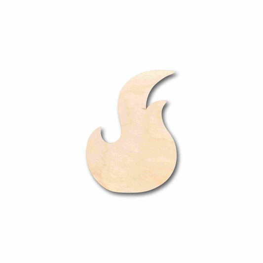 Unfinished Wood Fire Element Silhouette - Craft- up to 46" DIY