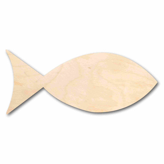 Unfinished Wood Fish Shape Silhouette - Craft- up to 46" DIY