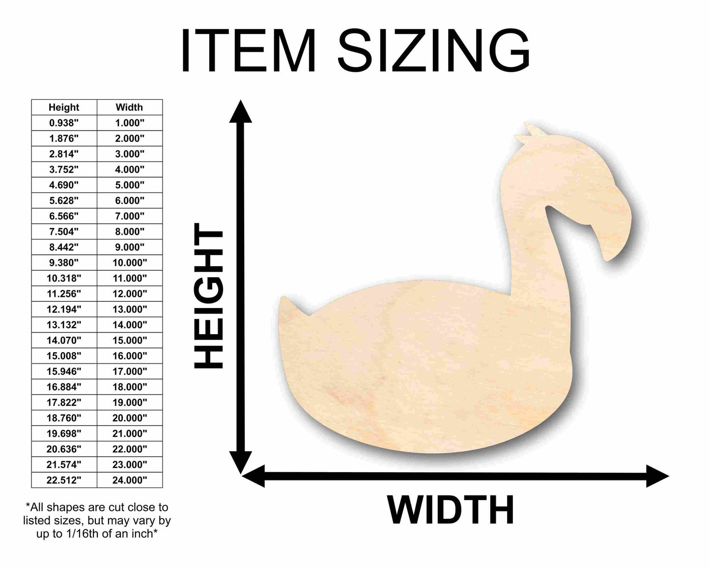 Unfinished Wood Flamingo Silhouette - Craft- up to 46" DIY